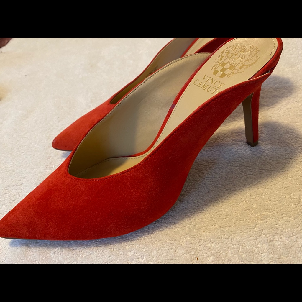 Brand New  Suede Heels By Vince Camuto  Box 43
